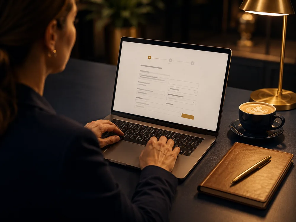 Apply on laptop